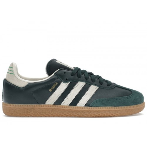 adidas Samba OG Shadow Green Cream White Gold Metallic - мужская сетка размеров