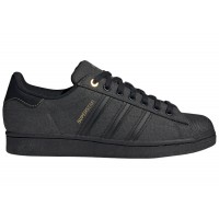 adidas Superstar Carbon Core Black Gold Metallic