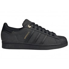 adidas Superstar Carbon Core Black Gold Metallic