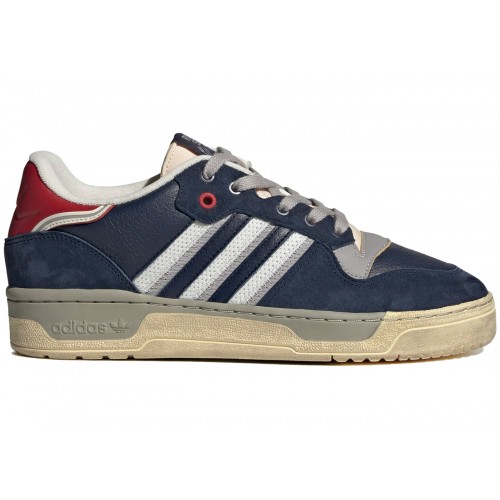 Кроссы adidas Rivalry Low Extra Butter Navy - мужская сетка размеров