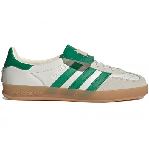 Кроссы adidas Gazelle Indoor Foot Industry Off White Green - мужская сетка размеров