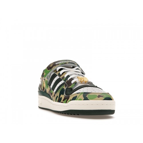 Кроссы adidas Forum 84 Low Bape 30th Anniversary Green Camo - мужская сетка размеров