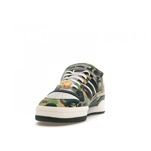 Кроссы adidas Forum 84 Low Bape 30th Anniversary Green Camo - мужская сетка размеров