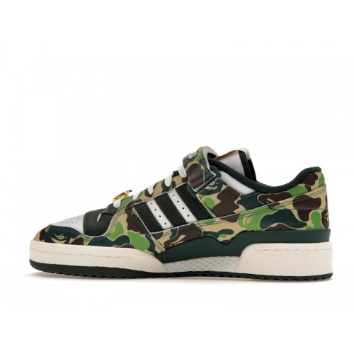 Кроссы adidas Forum 84 Low Bape 30th Anniversary Green Camo - мужская сетка размеров