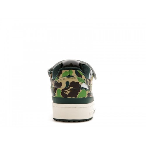 Кроссы adidas Forum 84 Low Bape 30th Anniversary Green Camo - мужская сетка размеров