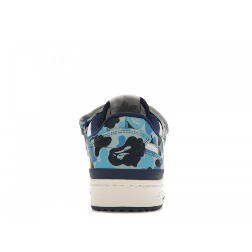 Кроссы adidas Forum 84 Low Bape 30th Anniversary Blue Camo - мужская сетка размеров