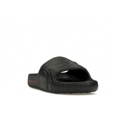 adidas Adilette 22 Slides Black Scarlet