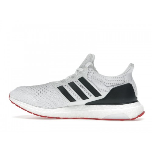 adidas Ultra Boost 1.0 Cloud White Core Black Better Scarlet - мужская сетка размеров
