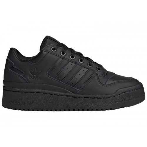 Кроссы adidas Forum Bold Stripes Core Black Cloud White (W) - женская сетка размеров