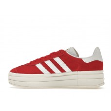 Женские кроссовки adidas Gazelle Bold Red Cloud White (W)