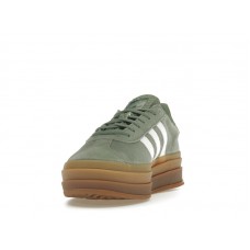 Женские кроссовки adidas Gazelle Bold Silver Green Gum (Womens)