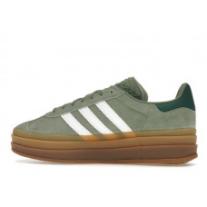 Женские кроссовки adidas Gazelle Bold Silver Green Gum (Womens)