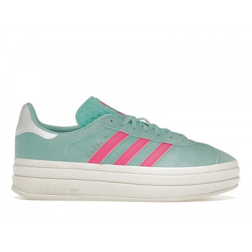 Кроссы adidas Gazelle Bold Flash Aqua Lucid Pink (W) - женская сетка размеров