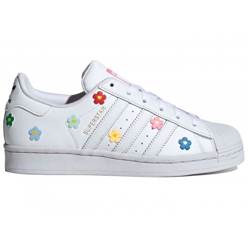 Кроссы adidas Superstar Hello Kitty Flowers (Kids) - детская сетка размеров