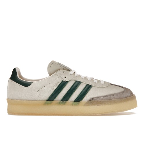 Кроссы adidas Clarks 8th Street Samba by Ronnie Fieg Chalk White Green - мужская сетка размеров