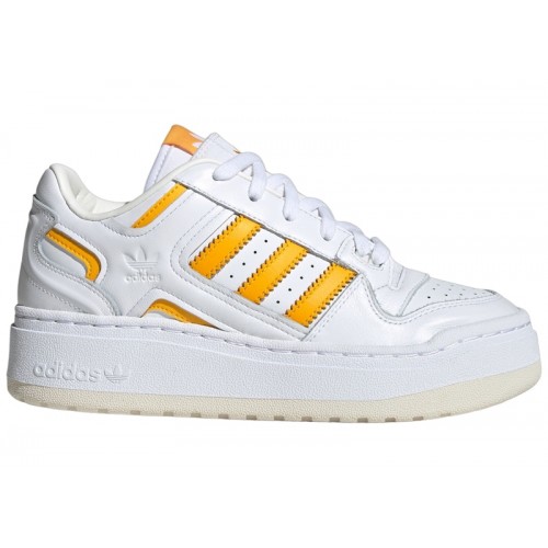 Кроссы adidas Forum XLG Cloud White Crew Yellow Off White (W) - женская сетка размеров