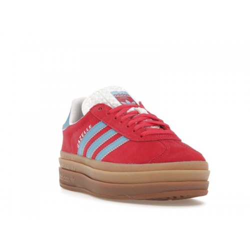 Кроссы adidas Gazelle Bold Active Pink Blue Burst (W) - женская сетка размеров