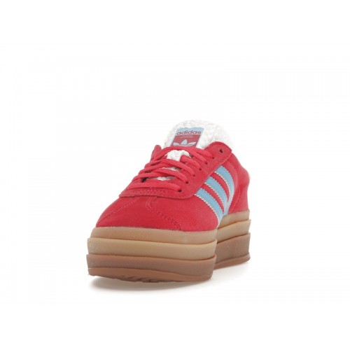 Кроссы adidas Gazelle Bold Active Pink Blue Burst (W) - женская сетка размеров