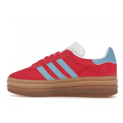 Кроссы adidas Gazelle Bold Active Pink Blue Burst (W) - женская сетка размеров