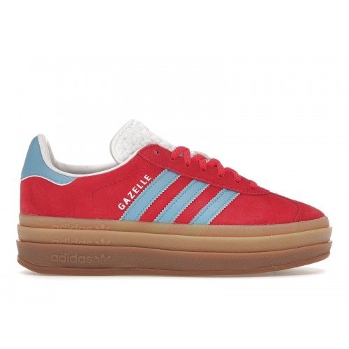 Кроссы adidas Gazelle Bold Active Pink Blue Burst (W) - женская сетка размеров