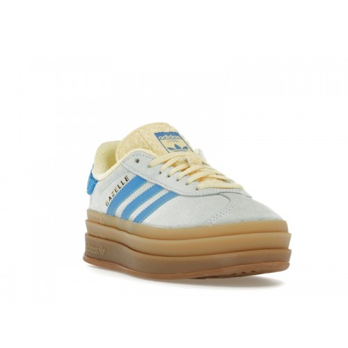 Кроссы adidas Gazelle Bold Almost Blue Yellow (W) - женская сетка размеров