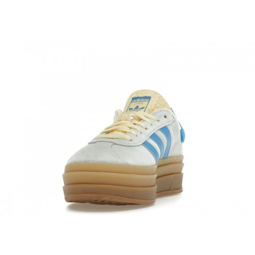 Кроссы adidas Gazelle Bold Almost Blue Yellow (W) - женская сетка размеров