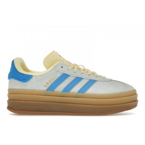 Кроссы adidas Gazelle Bold Almost Blue Yellow (W) - женская сетка размеров