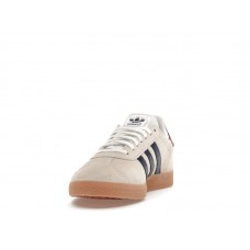 adidas Gazelle Beige Dark Blue Collegiate Burgundy