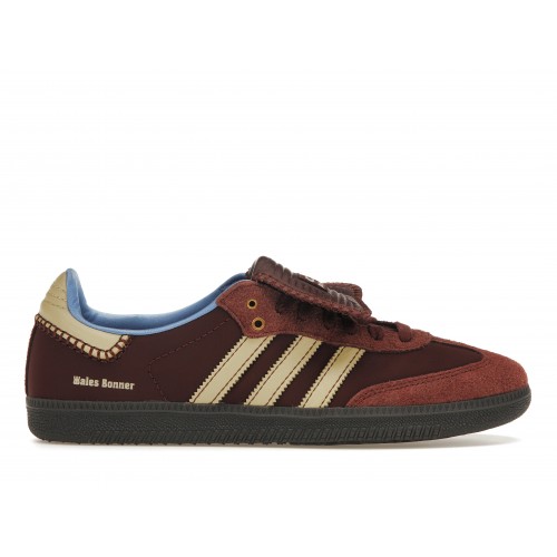 Кроссы adidas Samba Nylon Wales Bonner Fox Brown - мужская сетка размеров