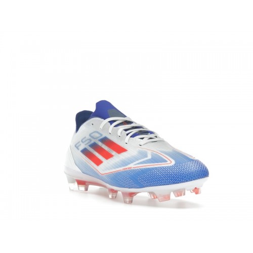 adidas F50 Pro FG Cloud White Solar Red Lucid Blue - мужская сетка размеров