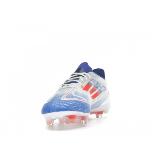 adidas F50 Pro FG Cloud White Solar Red Lucid Blue - мужская сетка размеров