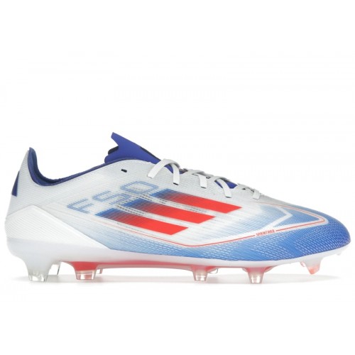 adidas F50 Pro FG Cloud White Solar Red Lucid Blue - мужская сетка размеров
