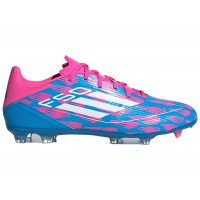 adidas F50 League Multi-Ground Solar Blue Cloud White Solar Pink
