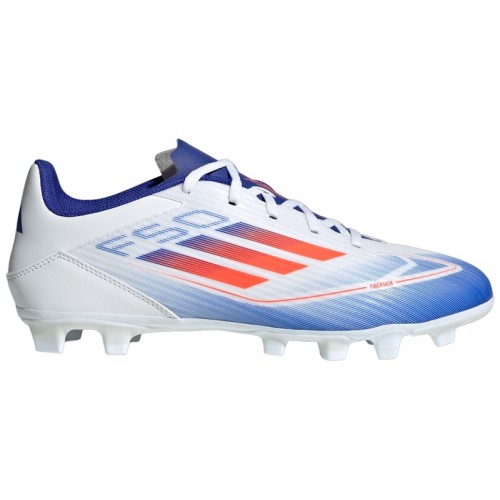 adidas F50 Club Flexible Ground Cloud White Solar Red Lucid Blue - мужская сетка размеров