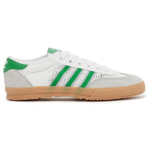 Кроссы adidas Tischtennis Footwear White Green (W) - женская сетка размеров