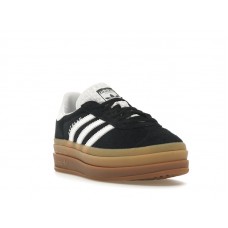 Женские кроссовки adidas Gazelle Bold Black White Gum (W)