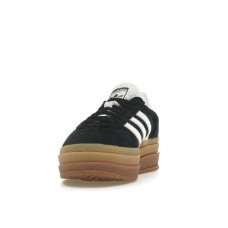 Женские кроссовки adidas Gazelle Bold Black White Gum (W)