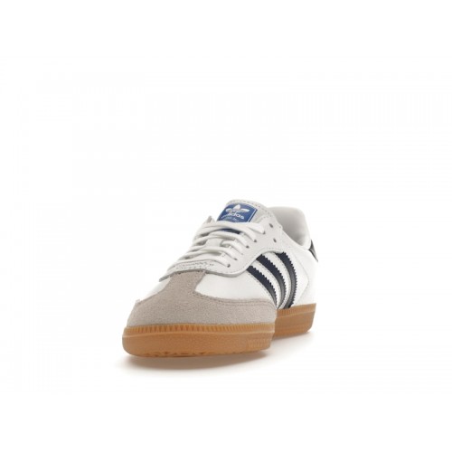 Кроссы adidas Samba OG White Night Indigo Gum (Kids) - детская сетка размеров