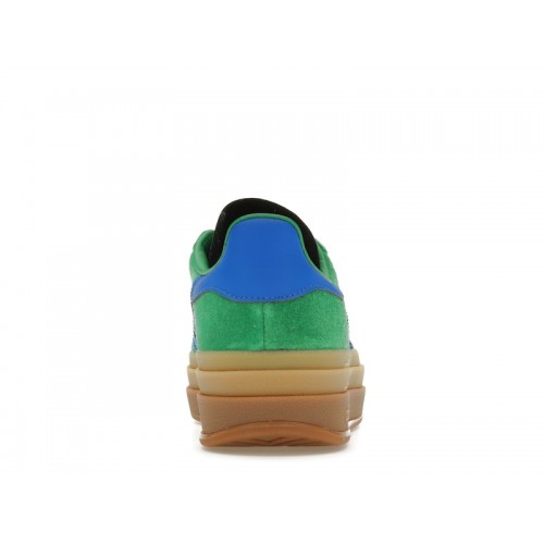 Кроссы adidas Gazelle Bold Green Blue Gum (W) - женская сетка размеров
