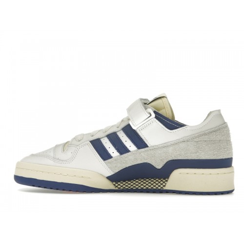 Кроссы adidas Forum 84 Low White Victory Blue Easy Yellow - мужская сетка размеров