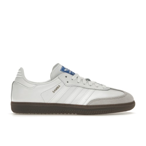 Кроссы adidas Samba Cloud White Blue Gum - мужская сетка размеров