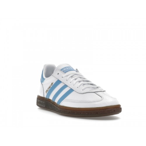 Кроссы adidas Handball Spezial White Light Blue - мужская сетка размеров