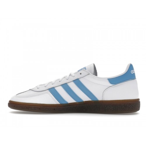 Кроссы adidas Handball Spezial White Light Blue - мужская сетка размеров