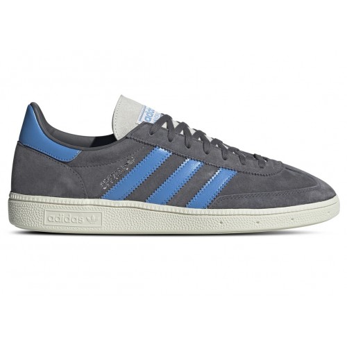 Кроссы adidas Handball Spezial Grey Five Blue Burst - мужская сетка размеров