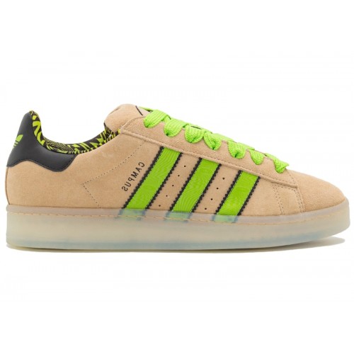 Adidas Campus 00s Magic Beige Solar Green - мужская сетка размеров