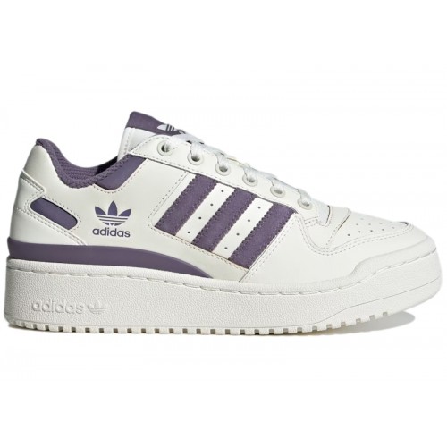 Кроссы adidas Forum Bold Off White Shadow Violet (W) - женская сетка размеров