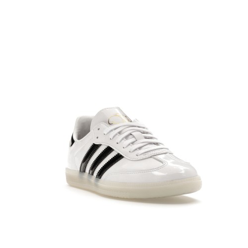 Кроссы adidas Samba Jason Dill White Black Patent - мужская сетка размеров