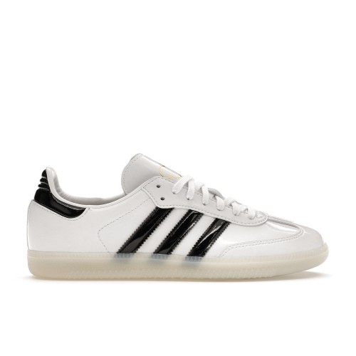 Кроссы adidas Samba Jason Dill White Black Patent - мужская сетка размеров