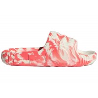 adidas Adilette 22 Slides Ivory Solar Red