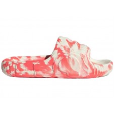 adidas Adilette 22 Slides Ivory Solar Red